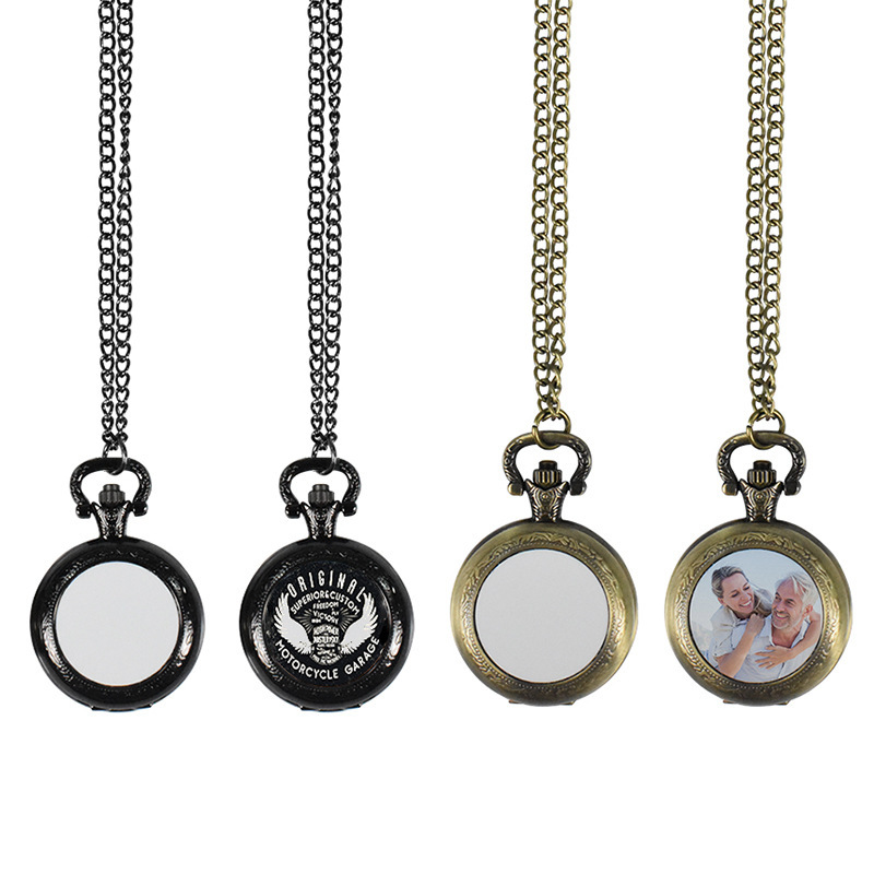 Mens Mechanical Watch - Custom Vintage Metal Pocket Watch Pendant