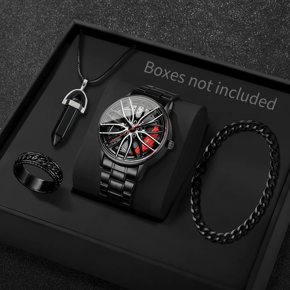 Jewels On Watches - 4PCS/Set Fashion 3d Car Wheel Dial