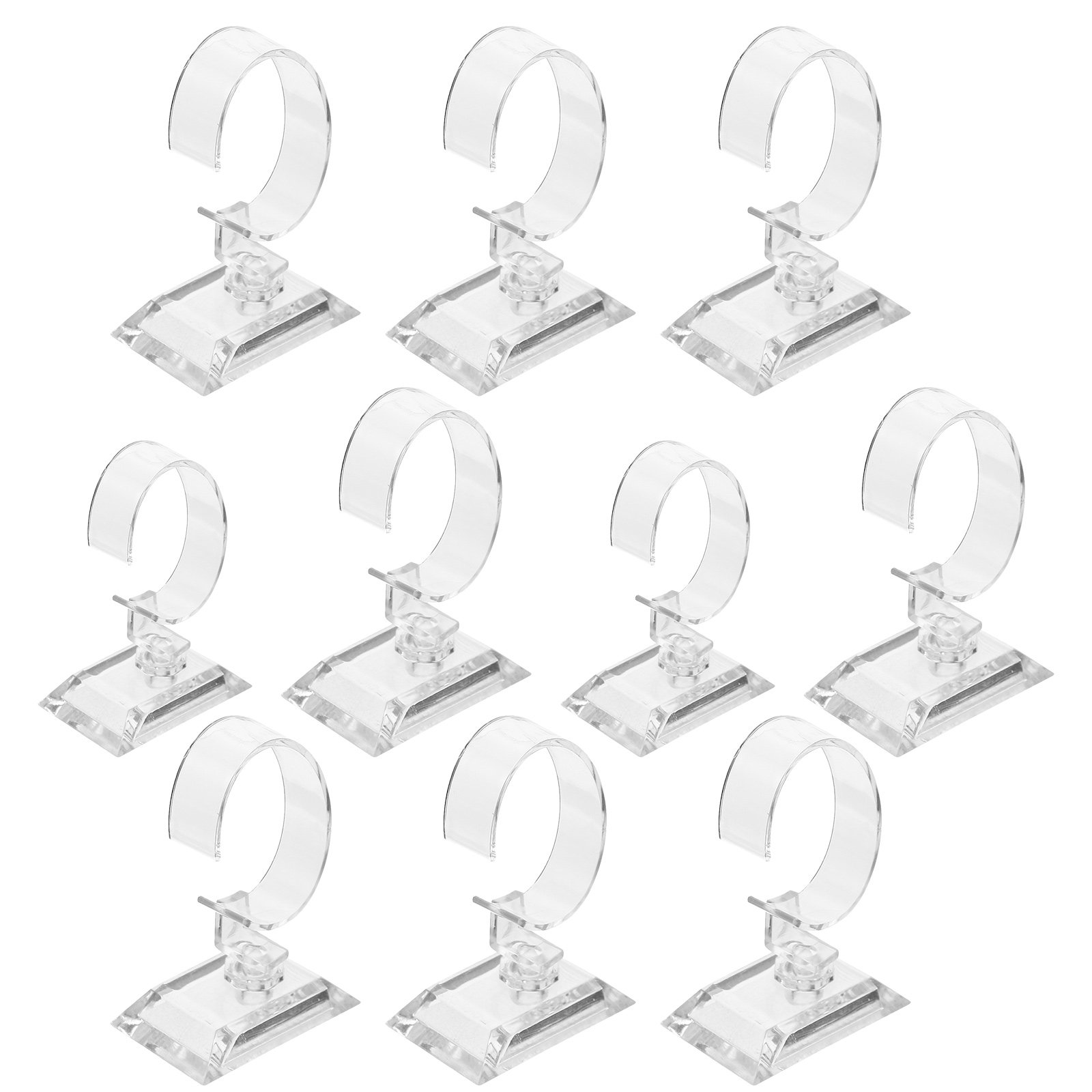 Jewelry Store Mens Watches - 10Pcs Transparent Watch Stand Set C-Shape