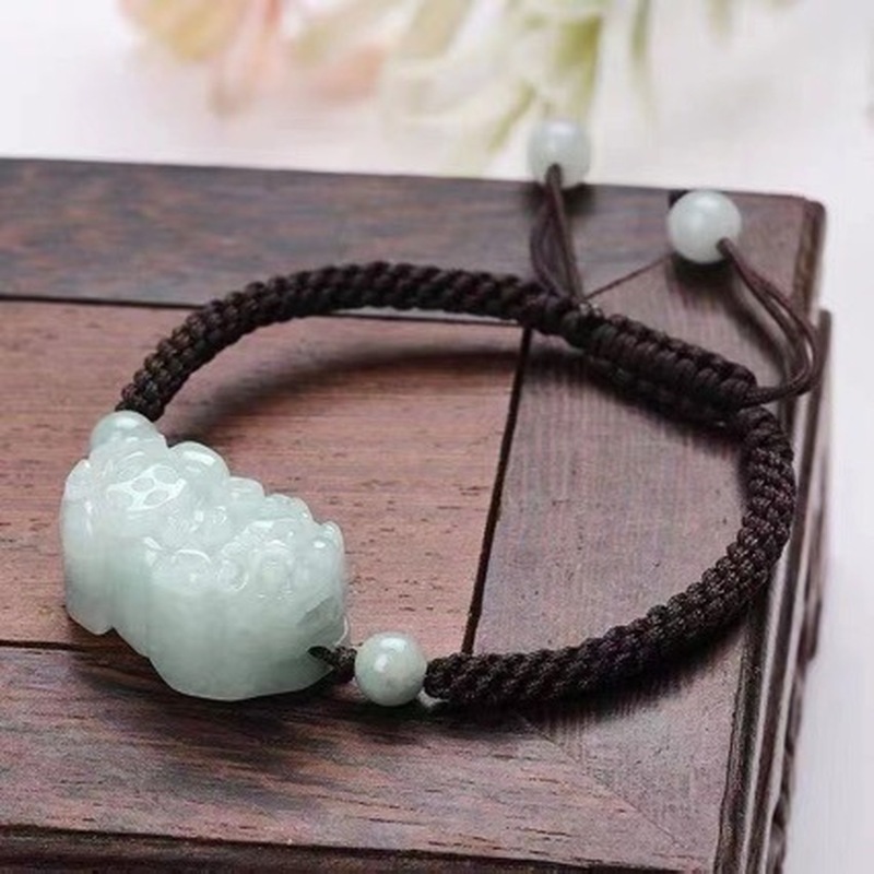 Jewelry & Watches Ltd - Natural Jadeite A-grade Pixiu Bracelet for