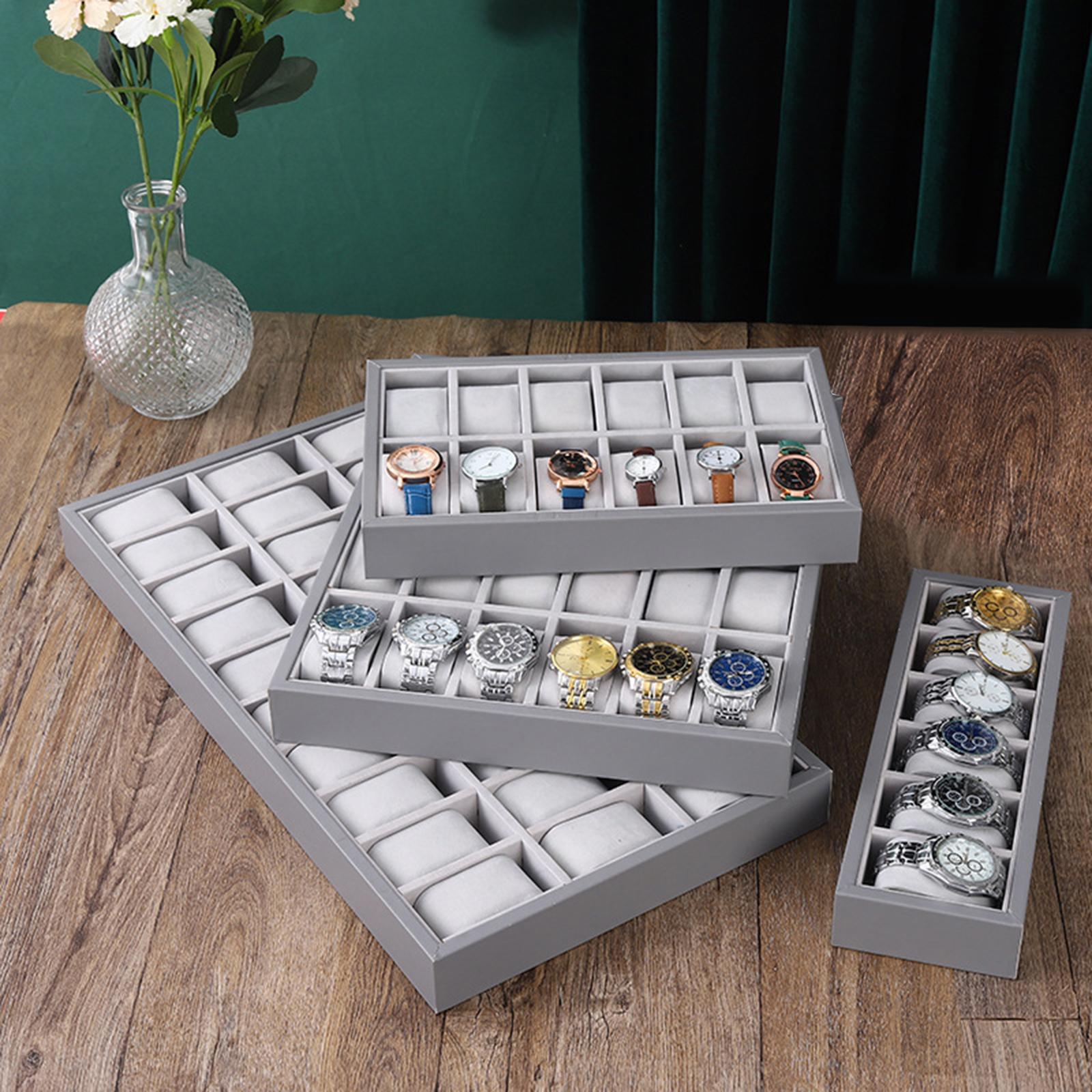 Jewelry Tray Wooden 30 Grid Wa - đánh giá và giá Jewelry Store Mens Watches