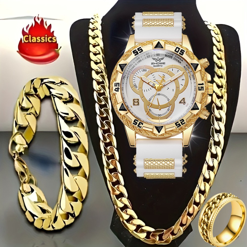4‑Piece Luxury Men’s Watch and - đánh giá và giá Jewels On Watches