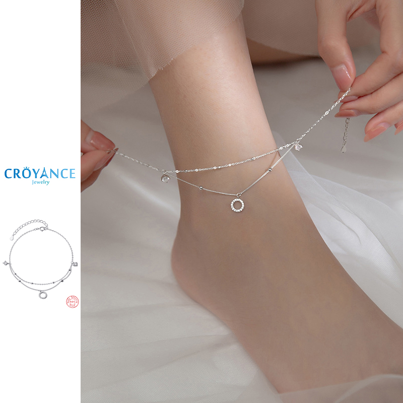 Elegant Round Zircon Pendant D - đánh giá và giá Anklet Foot Chain