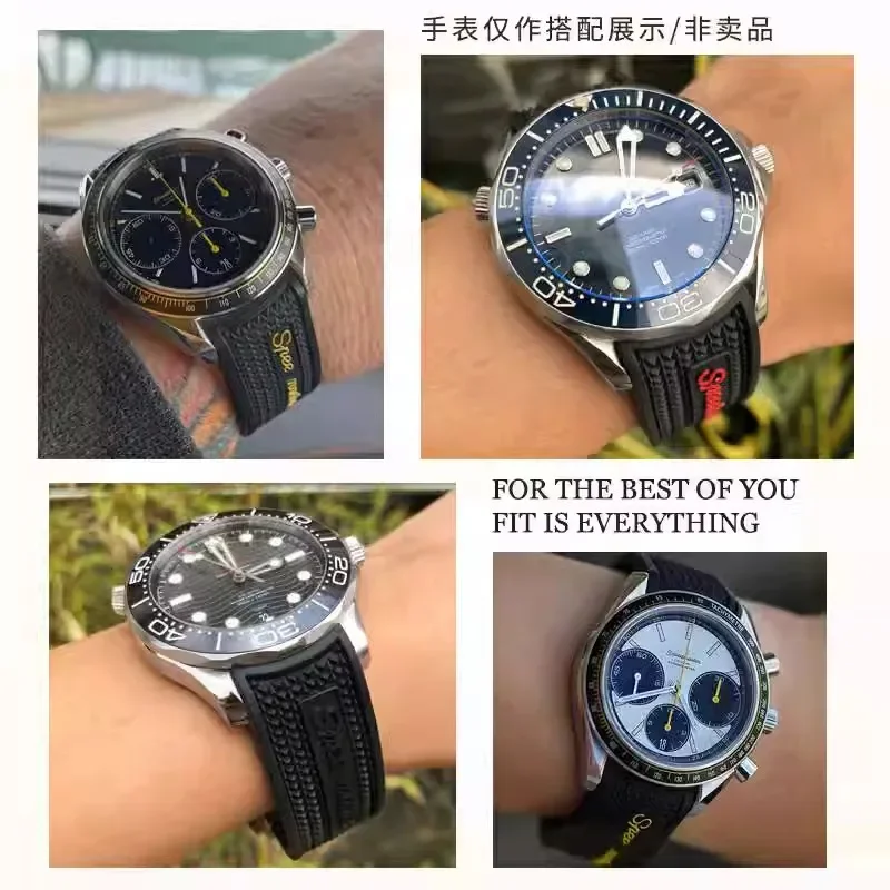 New-Rubber Silicone Watchband  - đánh giá và giá Omega Watch Seamaster
