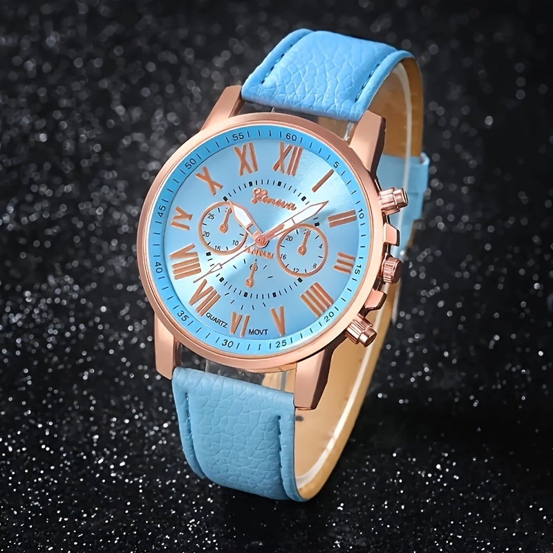 Elegant Rose Gold Sky-Blue Lov - đánh giá và giá Stones Watches & Jewelry In Sweden Ab