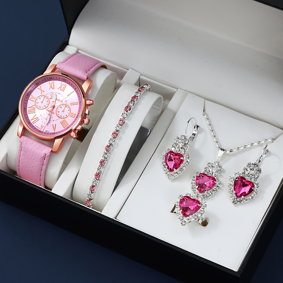 Elegant Rose Gold Sky-Blue Lov - đánh giá và giá Stones Watches & Jewelry In Sweden Ab
