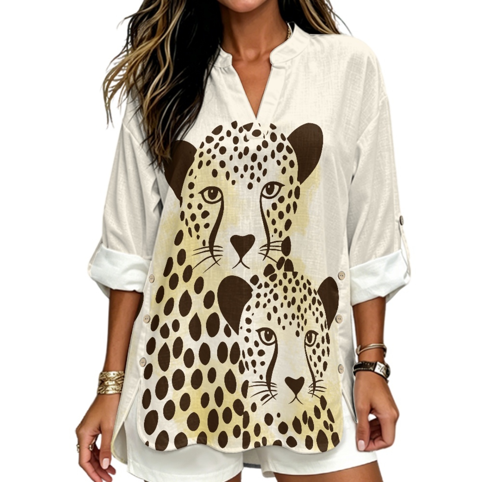 PENSTROLL Leopard Print Linen  - đánh giá và giá S&S Watches & Jewelry Ho Chi Minh