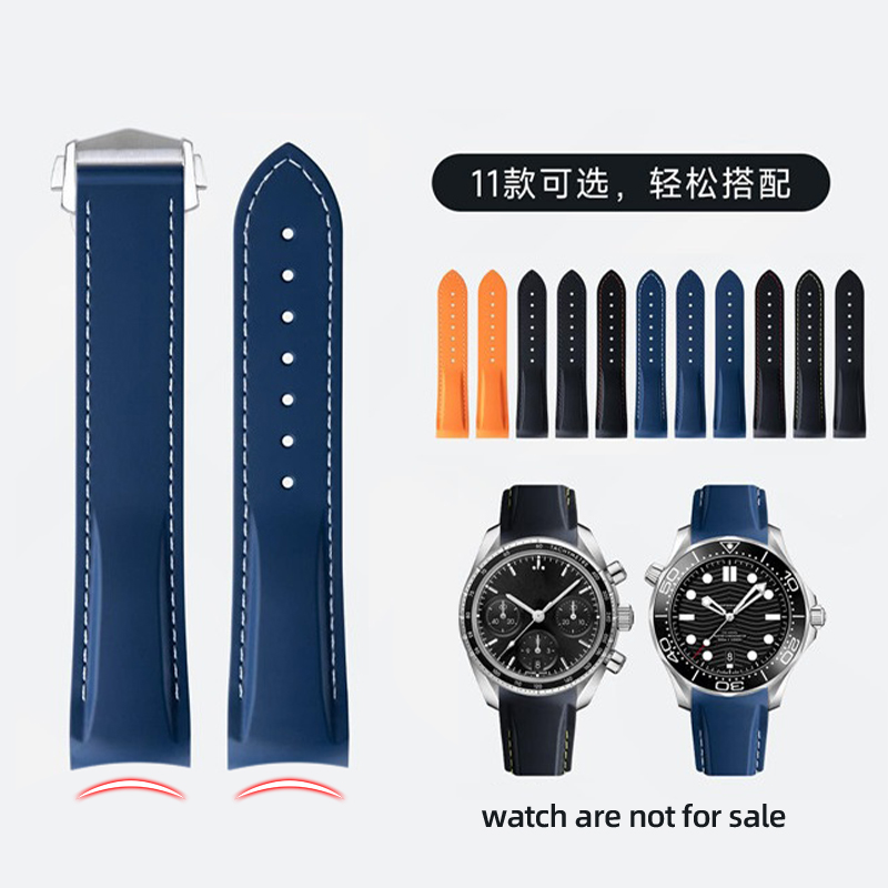 Curved End Rubber Silicone Wat - đánh giá và giá Omega Watch Seamaster