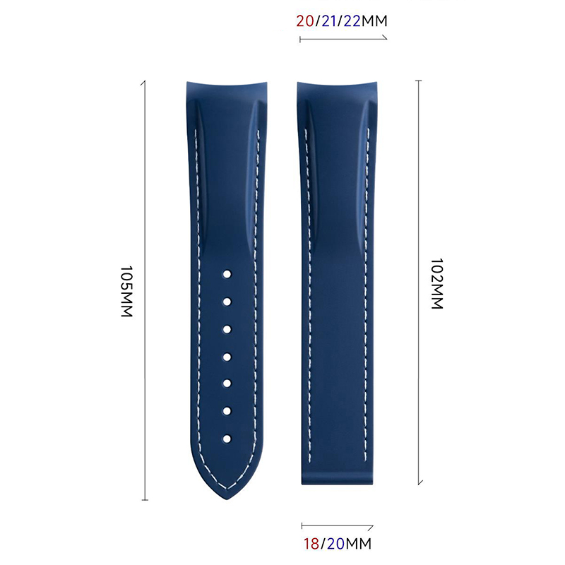 Curved End Rubber Silicone Wat - đánh giá và giá Omega Watch Seamaster