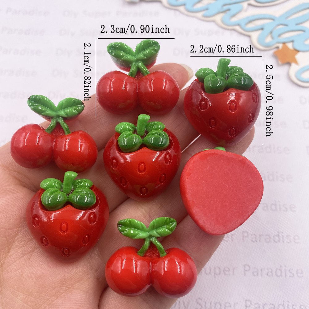 8PCS Resin Kawaii Colorful Red - đánh giá và giá Paradise Jewelry & Watches Llc Miami Reviews