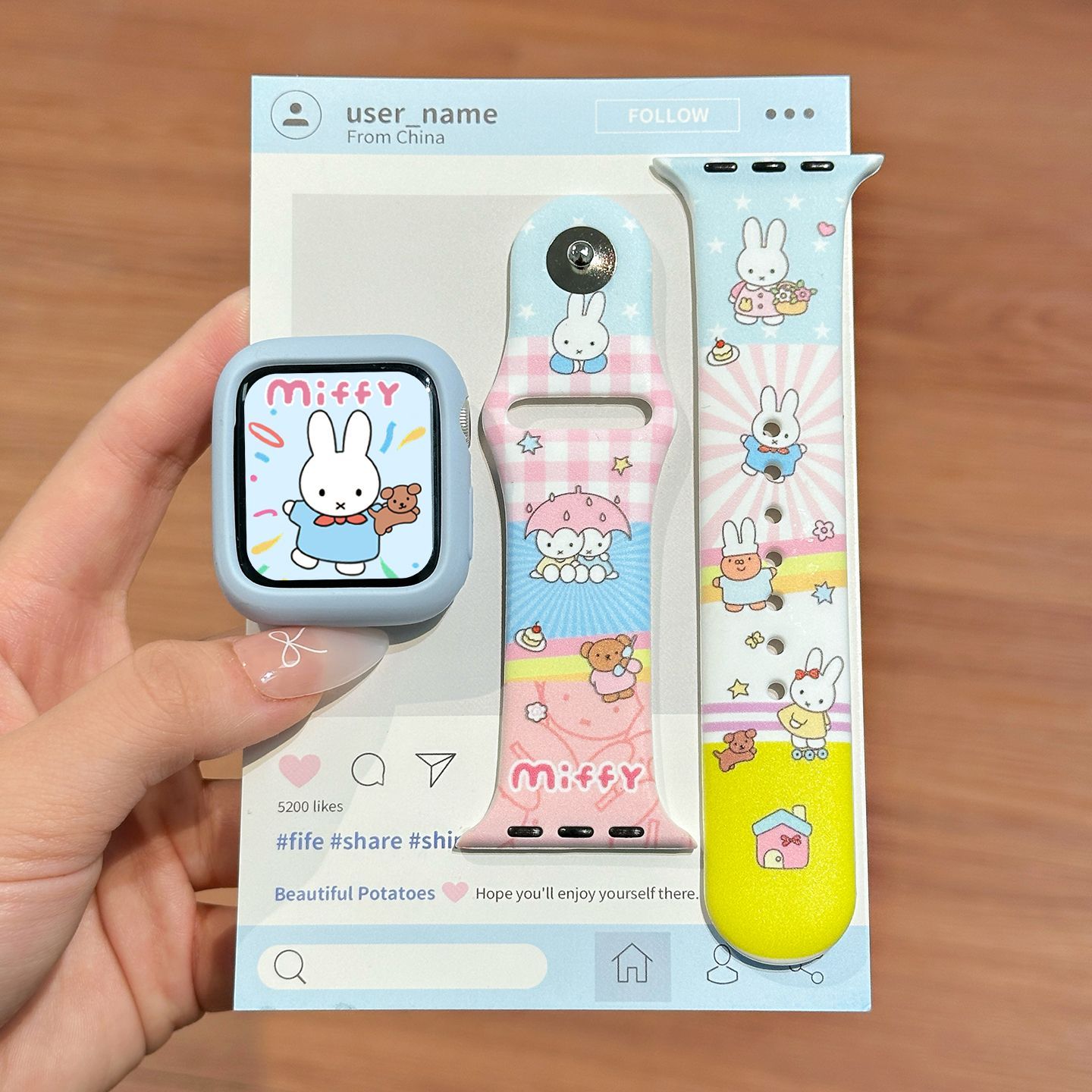 Dopamine Color Miffy Silicone  - đánh giá và giá Watch Strap Replacement