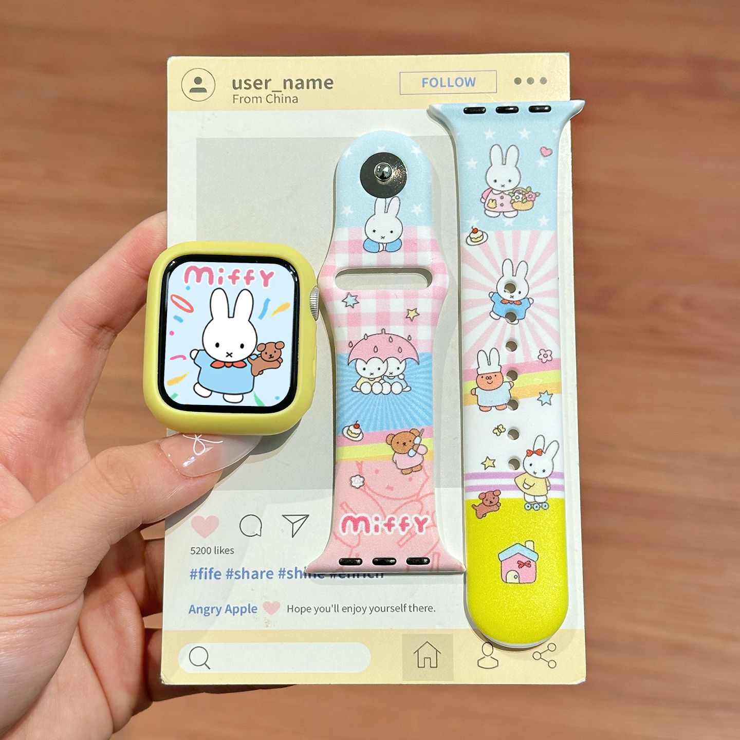 Dopamine Color Miffy Silicone  - đánh giá và giá Watch Strap Replacement