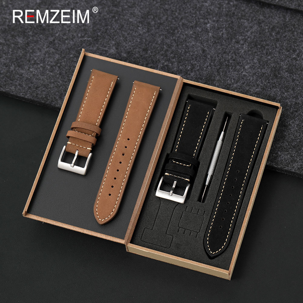 Retro Business Men Calfskin Ge - đánh giá và giá Watch Strap Replacement