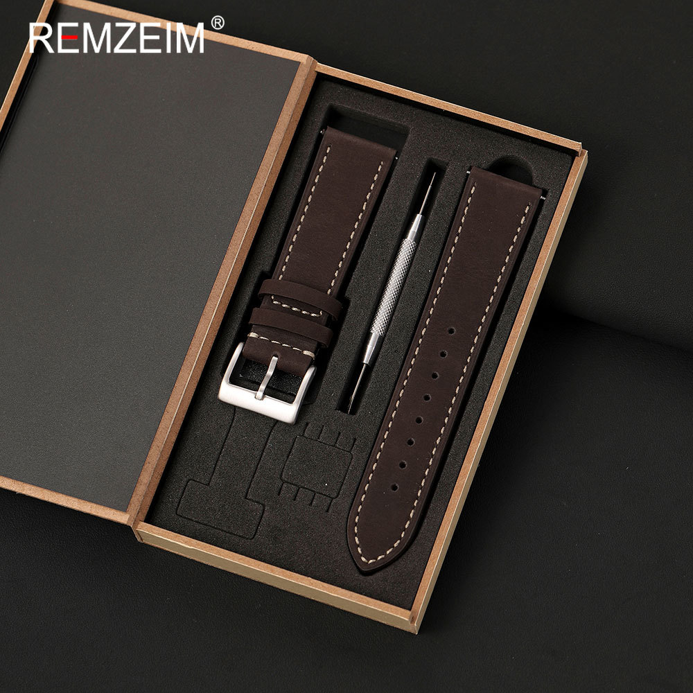 Retro Business Men Calfskin Ge - đánh giá và giá Watch Strap Replacement